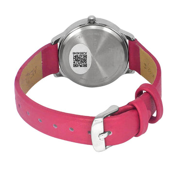 Helix By Timex Pink Round Analog Leather Watch Women -TW022HL20