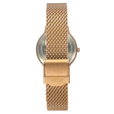 Helix By Timex Coral Round Analog Stainless Steel Watch Women -TW022HL23