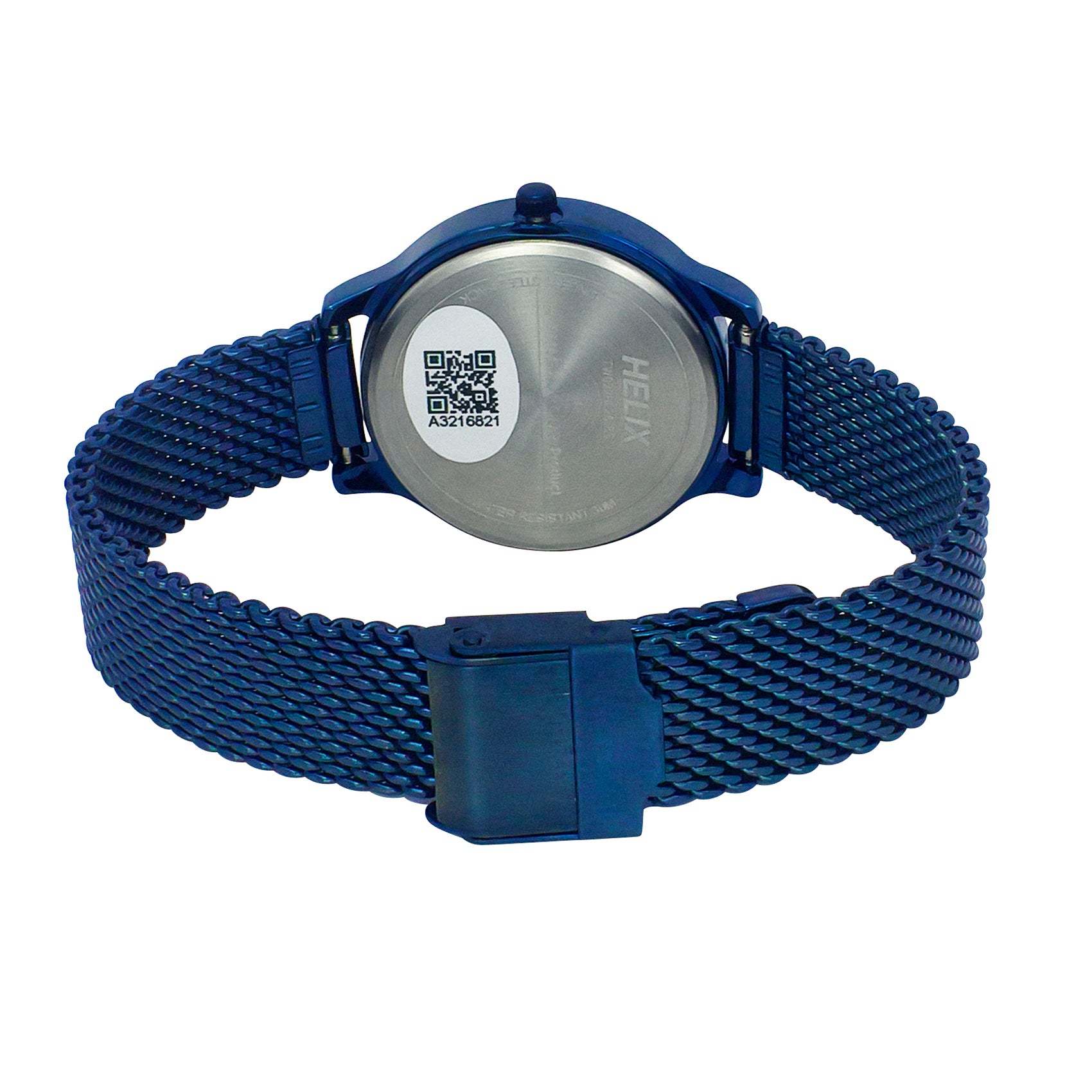 Helix By Timex Blue Round Analog Stainless Steel Watch Women -TW022HL26