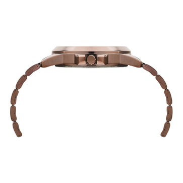 Helix By Timex Brown Round Analog Stainless Steel Watch Men -TW023HG22