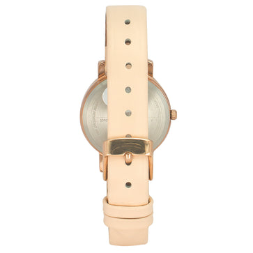 Helix By Timex Pink Round Analog Leather Watch Women -TW024HL35