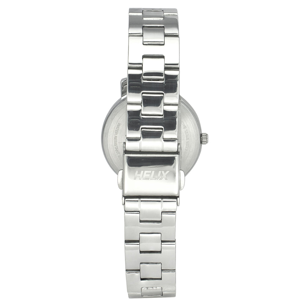 Helix By Timex Pink Round Analog Stainless Steel Watch Women -TW024HL36