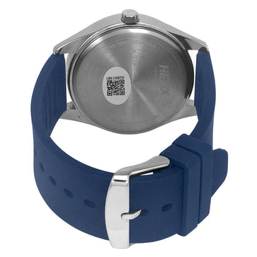 Helix By Timex Blue Round Analog Silicone Watch Men -TW031HG19