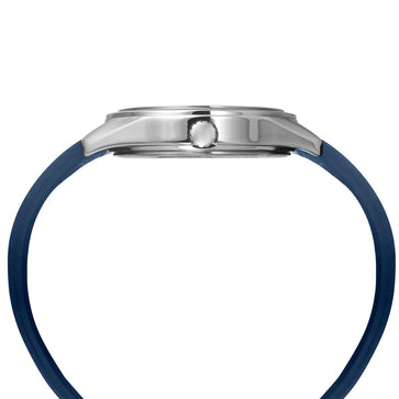 Helix By Timex Blue Round Analog Silicone Watch Men -TW031HG19