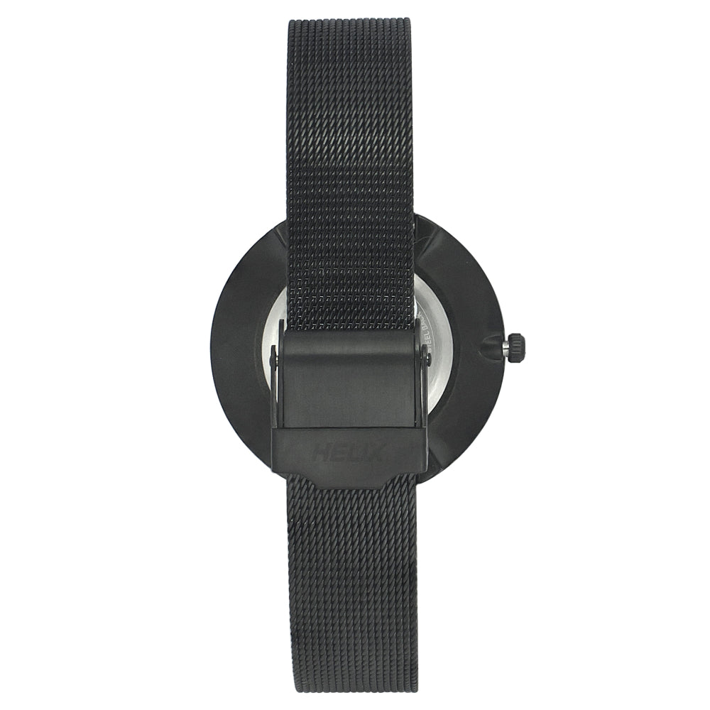 Helix By Timex Blue Round Analog Stainless Steel Watch Women -TW031HL12