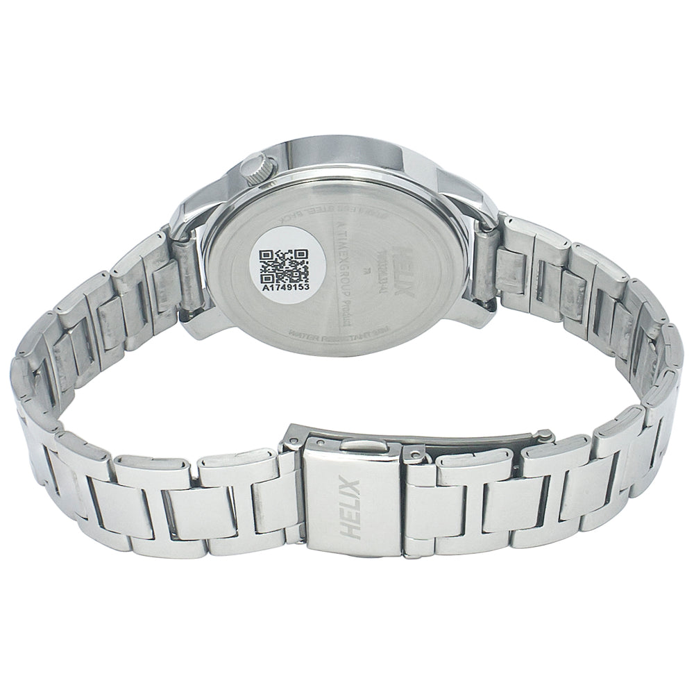Helix By Timex Blue Round Analog Stainless Steel Watch Women -TW032HL33