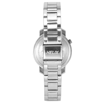 Helix By Timex Blue Round Analog Stainless Steel Watch Women -TW032HL33