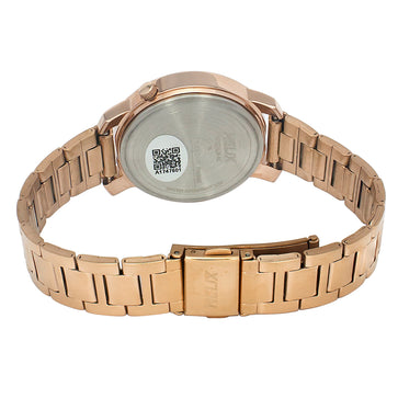 Helix By Timex Silver Round Analog Stainless Steel Watch Women -TW032HL34