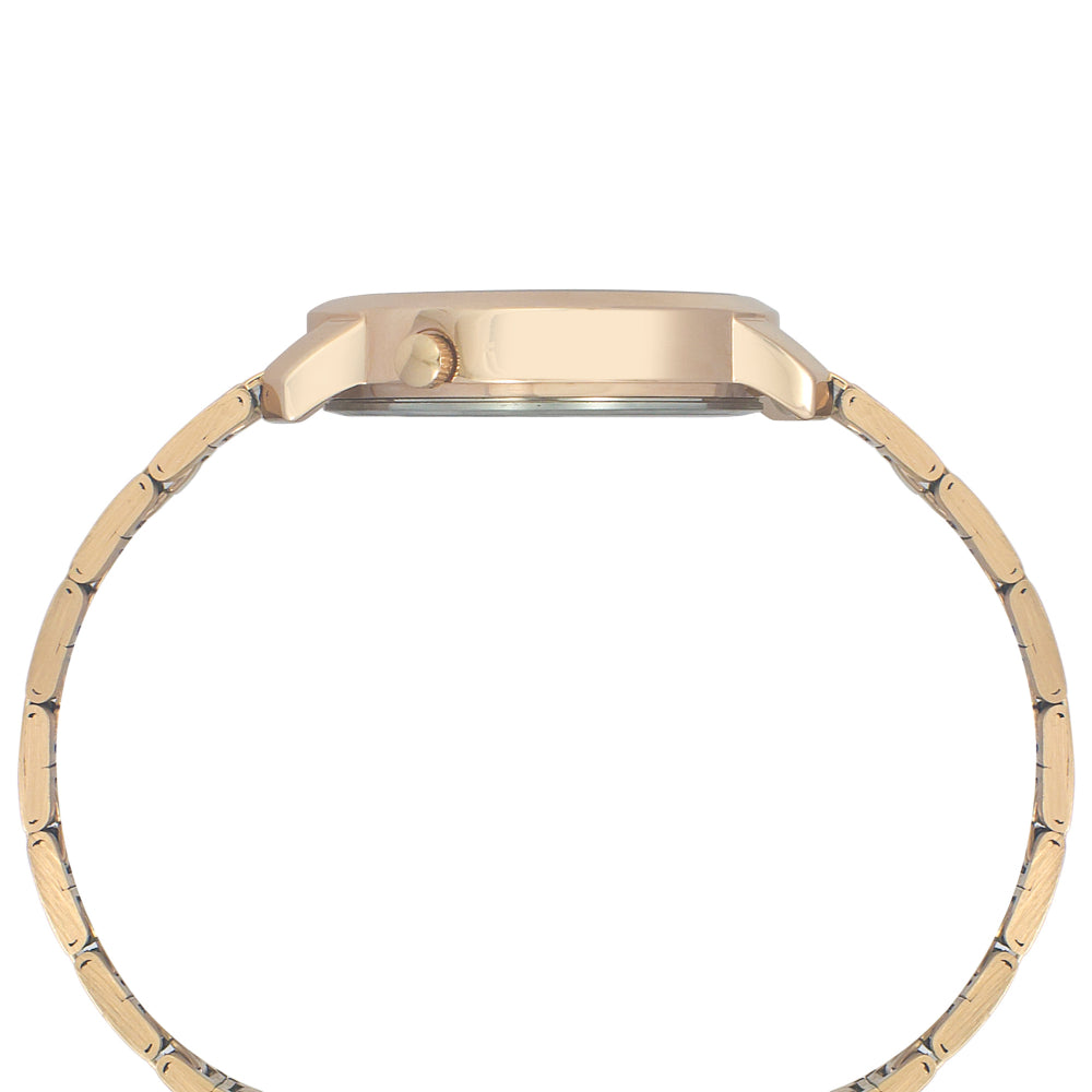 Helix By Timex Silver Round Analog Stainless Steel Watch Women -TW032HL34