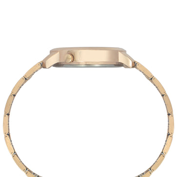 Helix By Timex Silver Round Analog Stainless Steel Watch Women -TW032HL34