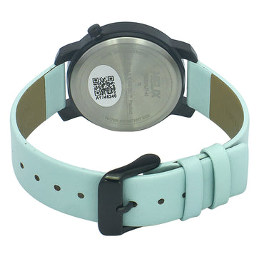 Helix By Timex Green Round Analog Leather Watch Women -TW032HL37