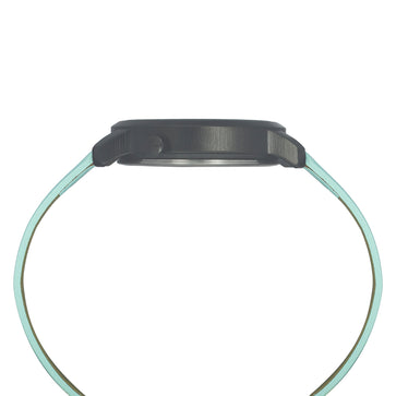 Helix By Timex Green Round Analog Leather Watch Women -TW032HL37