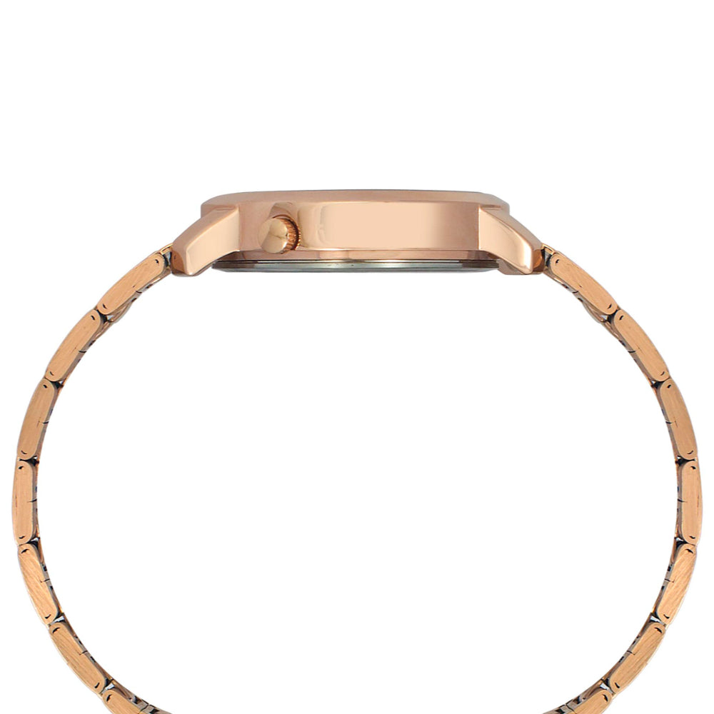 Helix By Timex Silver Round Analog Stainless Steel Watch Women -TW032HL41