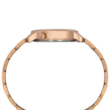 Helix By Timex Silver Round Analog Stainless Steel Watch Women -TW032HL41
