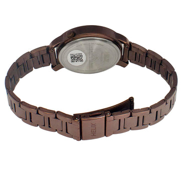 Helix By Timex Brown Round Analog Stainless Steel Watch Women -TW032HL42