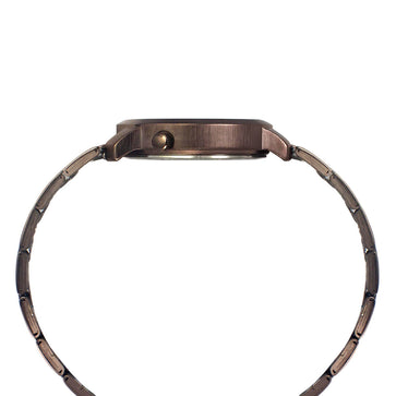 Helix By Timex Brown Round Analog Stainless Steel Watch Women -TW032HL42