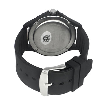 Helix By Timex Black Round Analog Silicone Watch Men -TW033HG14