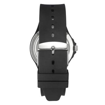 Helix By Timex Black Round Analog Silicone Watch Men -TW033HG14