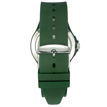 Helix By Timex Green Round Analog Silicone Watch Men -TW033HG18