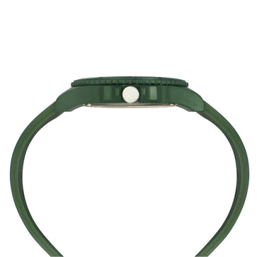 Helix By Timex Green Round Analog Silicone Watch Men -TW033HG18