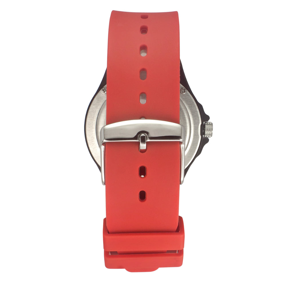 Helix By Timex Black Round Analog Silicone Watch Men -TW033HG20