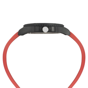 Helix By Timex Black Round Analog Silicone Watch Men -TW033HG20