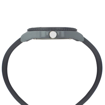 Helix By Timex Black/Grey Round Analog Silicone Watch Men -TW033HG22