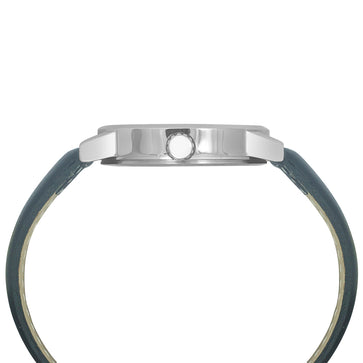 Helix By Timex Black Round Analog Leather Watch Men -TW035HG07