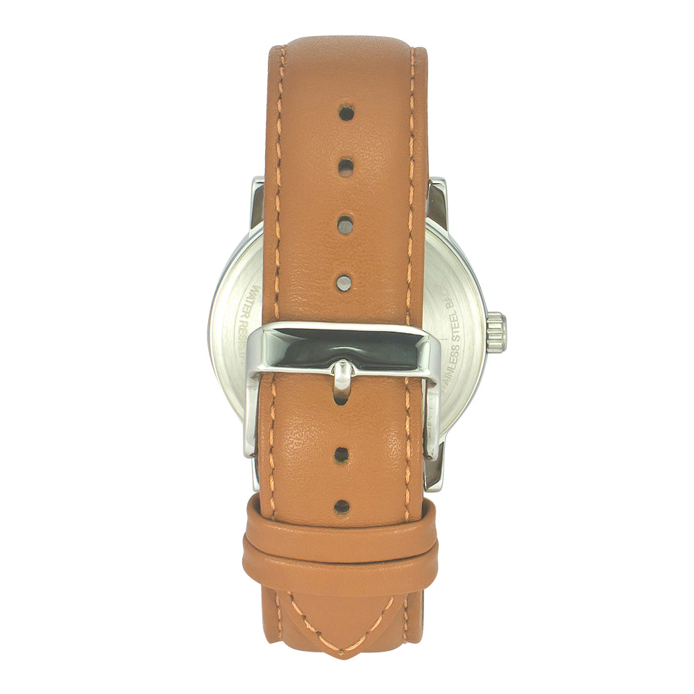 Helix By Timex Black Round Analog Leather Watch Men -TW035HG08