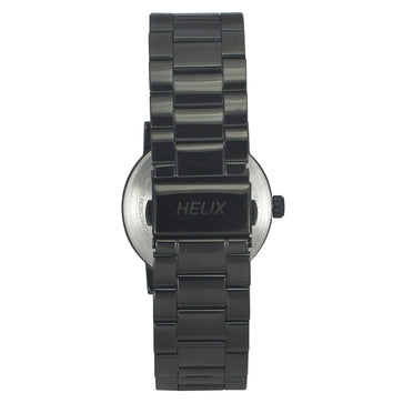 Helix By Timex Black Round Analog Stainless Steel Watch Men -TW035HG10