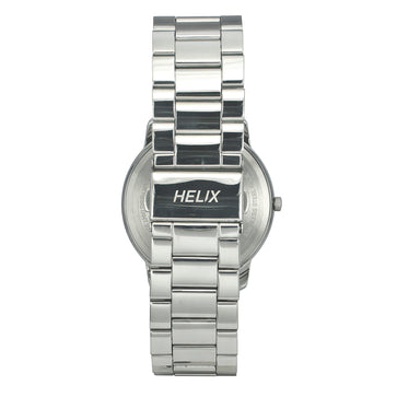 Helix By Timex Black Round Analog Stainless Steel Watch Men -TW039HG11