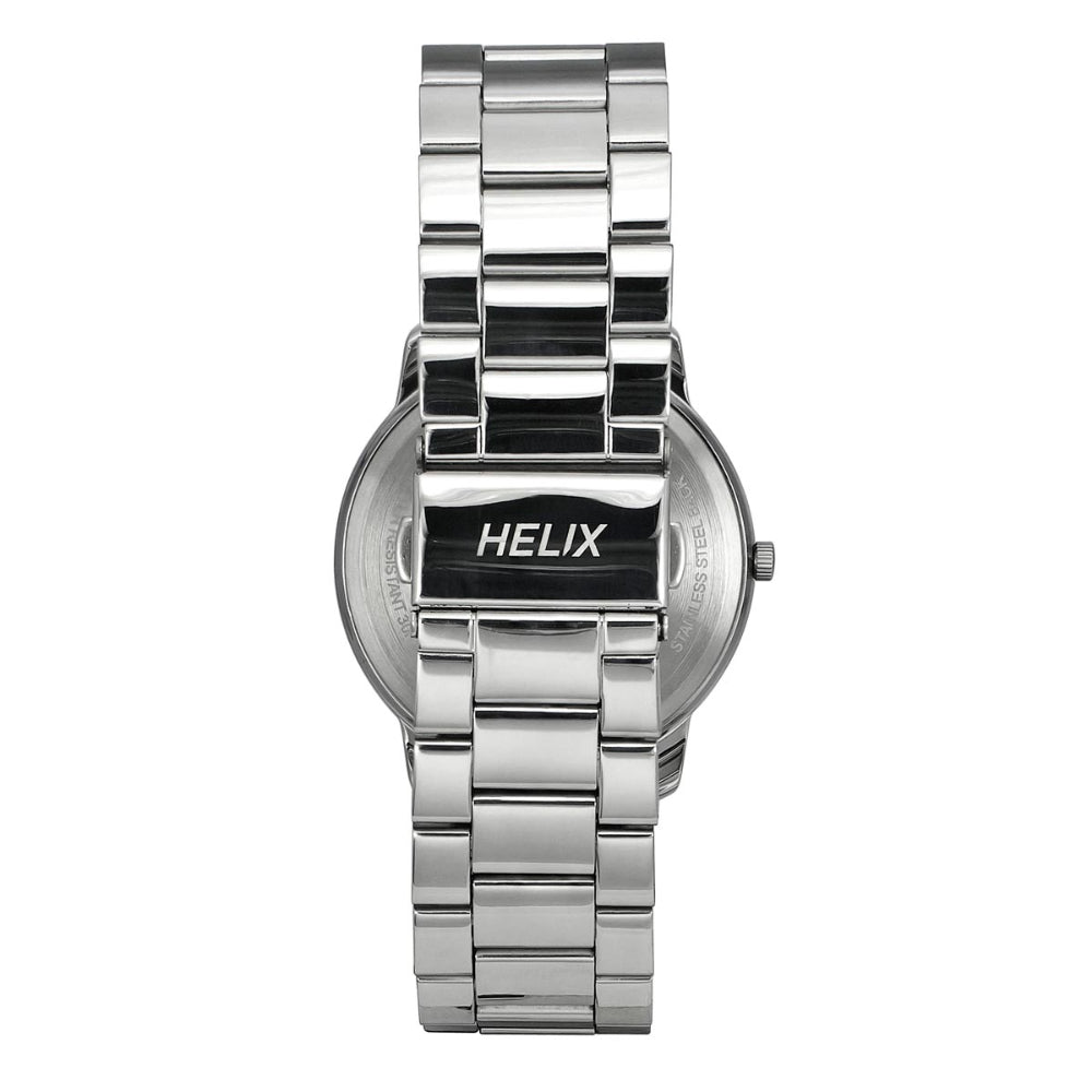 Helix By Timex Blue Round Analog Stainless Steel Watch Men -TW039HG14