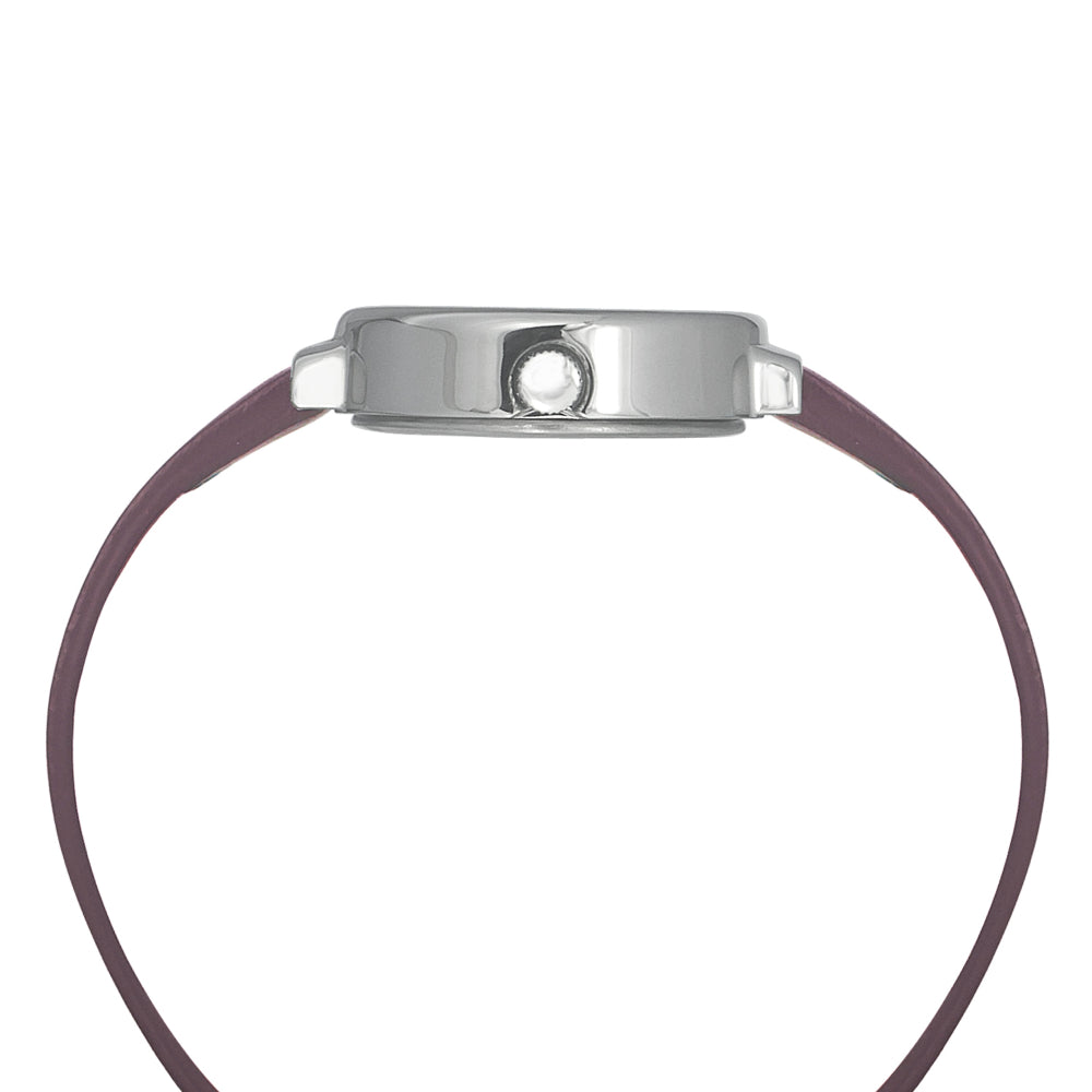 Helix By Timex Maroon Oval Analog Leather Watch Women -TW039HL06