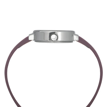 Helix By Timex Maroon Oval Analog Leather Watch Women -TW039HL06