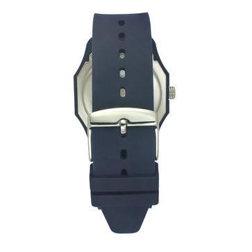 Helix By Timex Blue Octagon Analog Silicone Watch Men -TW041HG14