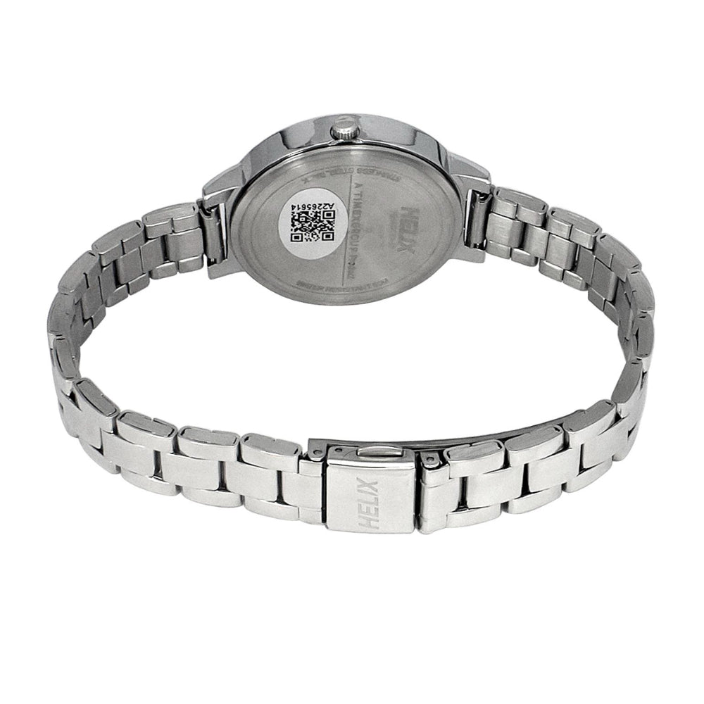 Helix By Timex Blue Round Analog Stainless Steel Watch Women -TW041HL17