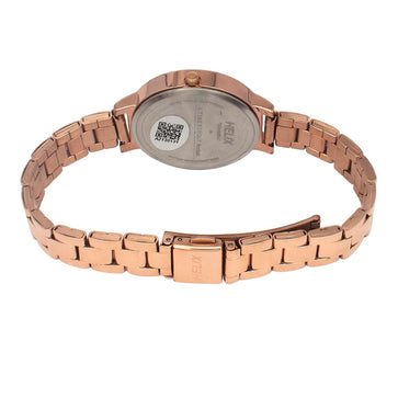Helix By Timex Rose Gold Round Analog Stainless Steel Watch Women -TW041HL18
