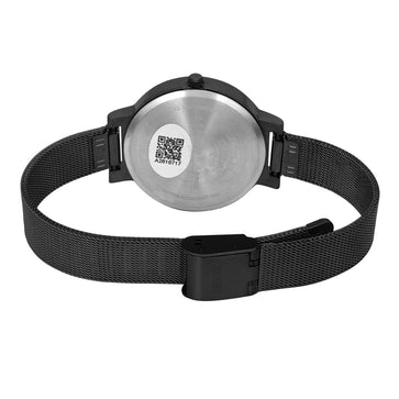 Helix By Timex Black Round Analog Stainless Steel Watch Women -TW041HL22