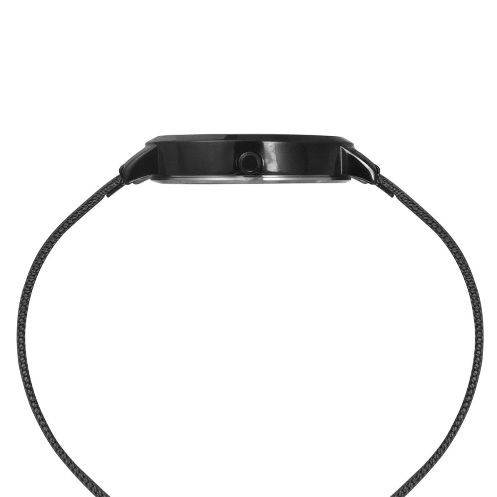 Helix By Timex Black Round Analog Stainless Steel Watch Women -TW041HL22