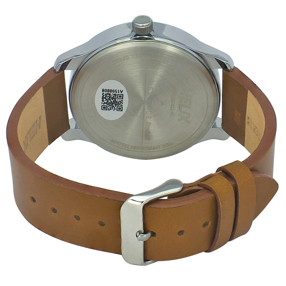 Helix By Timex Green Round Analog Leather Watch Men -TW043HG12