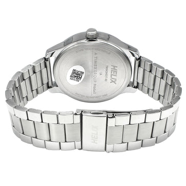 Helix By Timex Blue Round Analog Stainless Steel Watch Men -TW043HG17
