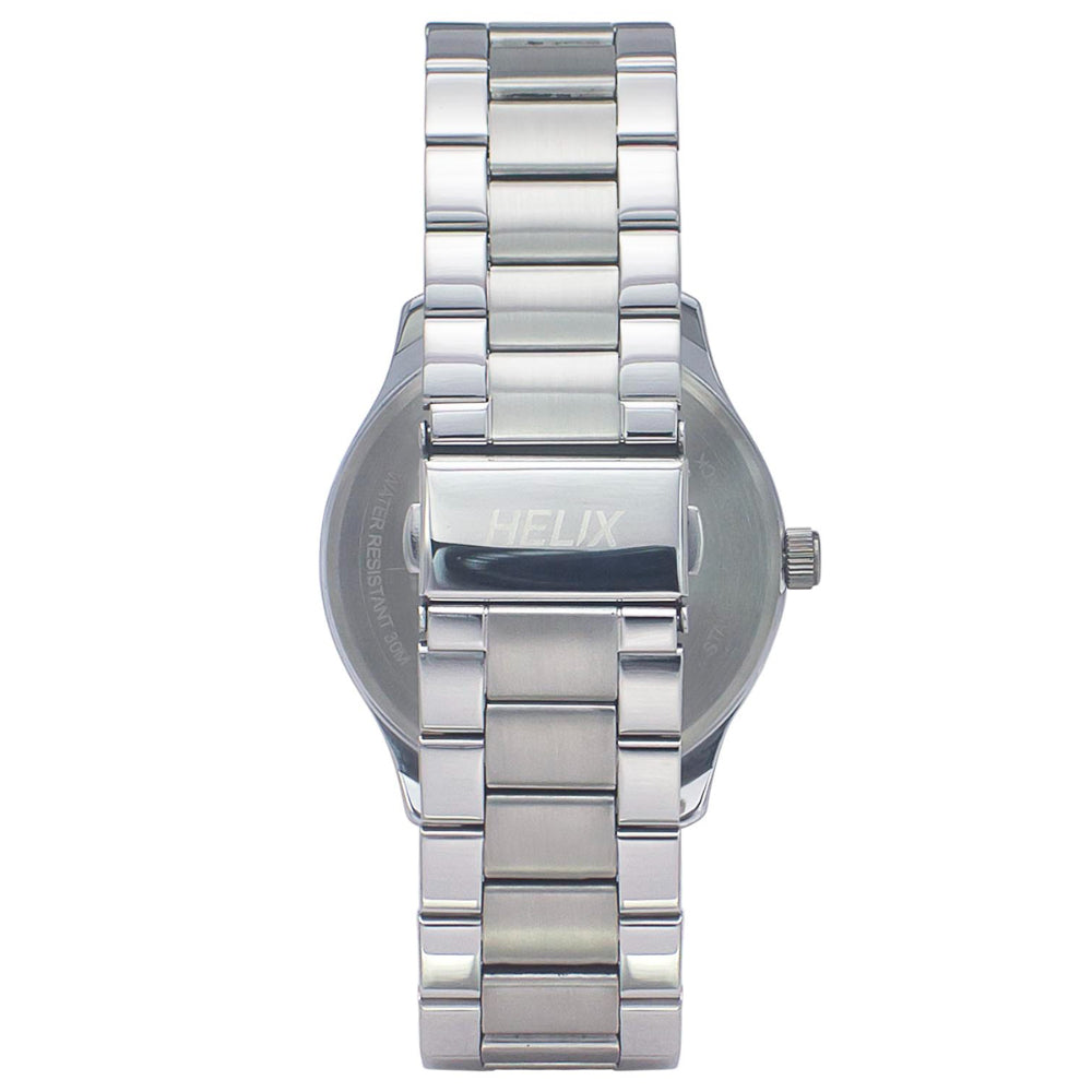 Helix By Timex Blue Round Analog Stainless Steel Watch Men -TW043HG17