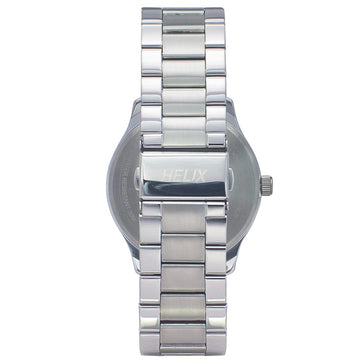 Helix By Timex Blue Round Analog Stainless Steel Watch Men -TW043HG17