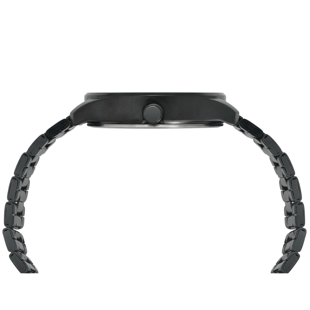Helix By Timex Black Round Analog Stainless Steel Watch Men -TW043HG18