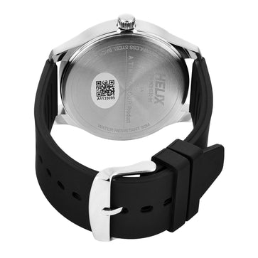 Helix By Timex Orange Round Analog Silicone Watch Men -TW043HG20