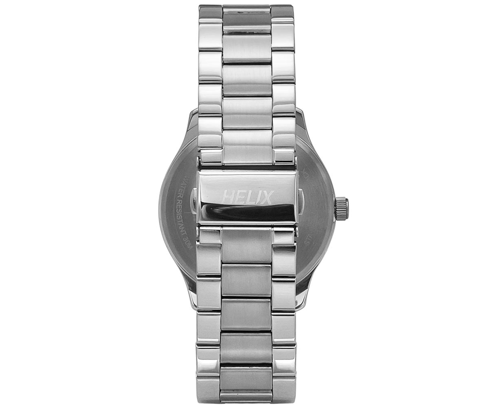 Helix By Timex Round 46mm Silver Dial Analog Men Watch - TW043HG29