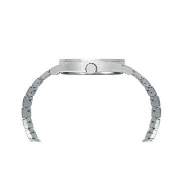Helix By Timex Silver Round Analog Stainless Steel Watch Men -TW044HG03