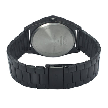 Helix By Timex Black Round Analog Stainless Steel Watch Men -TW044HG06