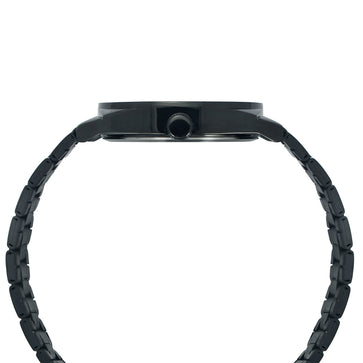 Helix By Timex Black Round Analog Stainless Steel Watch Men -TW044HG06