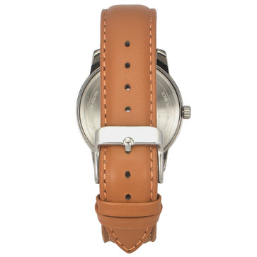 Helix By Timex Black Round Analog Leather Watch Men -TW046HG00